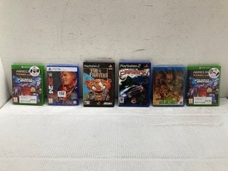 6 X ASSORTED GAMES TO INCLUDE WWE 2K24 FOR PS5 (PLEASE NOTE: 18+YEARS ONLY. ID MAY BE REQUIRED): LOCATION - A 2