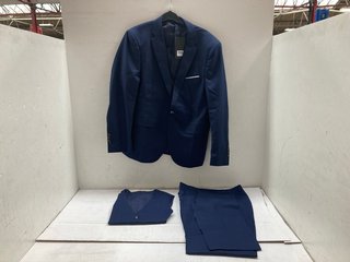 ALL THE MEN MENS 3 PIECE SUIT IN NAVY TO INCLUDE SUIT JACKET - UK SIZE: MEDIUM: LOCATION - A 4