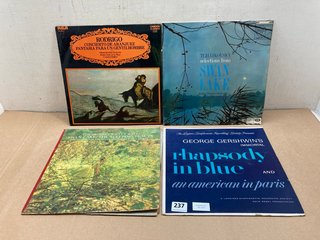 3 X VINYLS TO INCLUDE GEORGE SHERWINS IMMORTAL RHAPSODY IN BLUE AND AN AMERICAN IN PARIS: LOCATION - A5