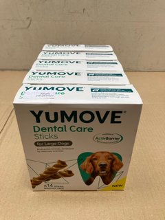 5 X YUMOVE DENTAL CARE STICKS FOR LARGE DOGS - BBE MAY 2024: LOCATION - A7