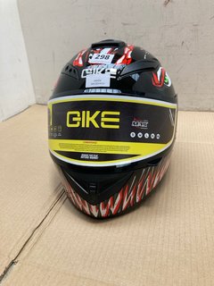 NIKE MAX VISION ANTI SCRATCH RED AND BLACK BIKE HELMET: LOCATION - A7