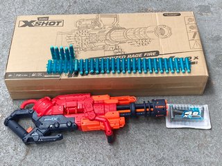 XSHOT TOY GUN TO INCLUDE ZURU XSHOT INSANITY MOTORIZED RAGE FIRE: LOCATION - A9