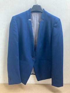 2 X SIMON JERSEY BLAZER IN NAVY SIZE UNKNOWN: LOCATION - A12