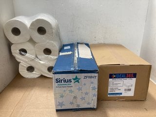 3 X TISSUES TO INCLUDE SIRIUS ADVANCED Z-FOLD HAND TOWELS: LOCATION - A12