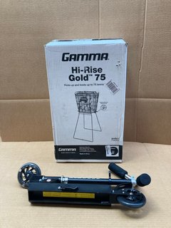 GAMMA HI-RISE GOLD BALL HOPPER TO INCLUDE SCOOTER IN BLACK: LOCATION - A15