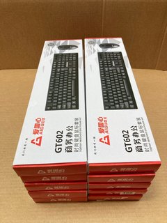 10 X AIGUOX FASHION KEYBOARD AND MOUSE SETS MODEL GT602: LOCATION - A15