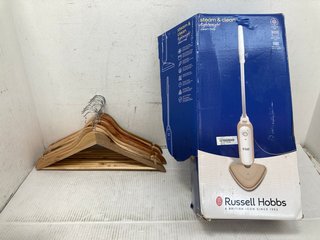 STEAM & CLEAN STEAM MOP TO INCLUDE QTY OF WOODEN HANGERS: LOCATION - B 14