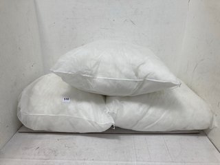 3 X LARGE PILLOWS. SPONGE CLEAN ONLY: LOCATION - B 14