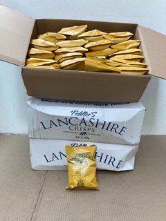 3 X BOX OF FIDDLER'S LANCASHIRE CRISPS IN CHEESE AND ONION FLAVOUR 40G - BBE: 06/09/2024: LOCATION - B 13