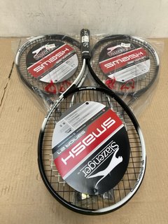 3 X SLAZENGER SMASH SENIOR 27 TENNIS RACKET: LOCATION - B 13