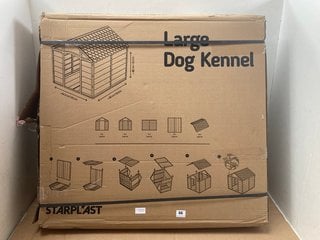 LARGE DOG KENNEL - IN SIZE: 86 x 84.5 x 82 CM: LOCATION - A*