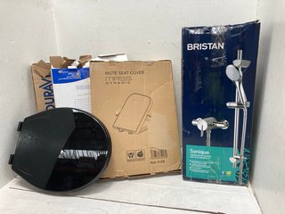 4 X BATHROOM ITEMS TO INCLUDE BRISTAN SONIQUE THERMOSTATIC EXPOSED MINI VALVE SHOWER KIT: LOCATION - B2