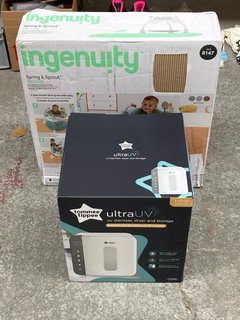 TOMMEE TIPPEE ULTRA UV STERILISER DRYER AND STORAGE TO INCLUDE INGENUITY SPRING & SPROUT BABY BOUNCER: LOCATION - B1