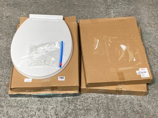 4 X TOILET SEATS TO INCLUDE IDEAL STANDARD WHITE TOILET SEAT: LOCATION - B1