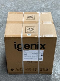 IGENIX 41L COUNTER TOP FRIDGE WITH LOCK IN BLACK: LOCATION - B0