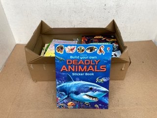 QTY OF BOOKS TO INCLUDE BUILD YOUR OWN DEADLY ANIMAL STICKER BOOK: LOCATION - C1