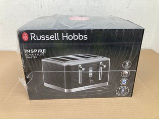 RUSSELL HOBBS INSPIRE 4 SLICE TOASTER IN BLACK: LOCATION - C8