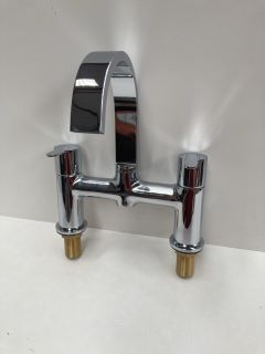 DECK MOUNTED BATH FILLER IN CHROME WITH SWIVEL SPOUT - RRP £295: LOCATION - RACKING 1