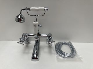 TRADITIONAL WALL MOUNTED BSM IN CHROME WITH SHOWER HANDSET & HOSE - RRP £495: LOCATION - RACKING 1