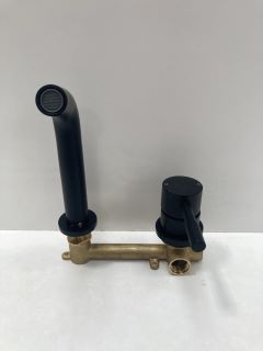 WALL MOUNTED BASIN MIXER IN BLACK - RRP £210: LOCATION - RACKING 1