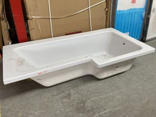 1700 X 850MM NO TH RH OFFSET SHOWER BATH - RRP £399: LOCATION - C1