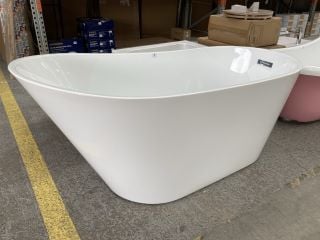 1500 X 730MM MODERN TWIN SKINNED SINGLE ENDED SLIPPER STYLE BATH - RRP £1019: LOCATION - C1