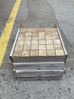 (COLLECTION ONLY) QTY OF NATURAL STONE 305MM SQUARE MOSAIC TILE SHEETS - RRP £400: LOCATION - D2