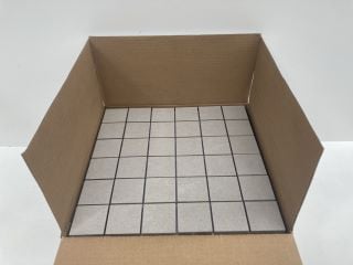 (COLLECTION ONLY) BOX OF 11 SHEETS OF FINO GREY PORCELAIN MOSAIC TILES - RRP £220: LOCATION - D2