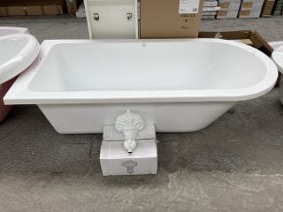 1710 X 780MM SINGLE ENDED NTH FREESTANDING BATH WITH A SET OF WHITE CLAW & BALL FEET - RRP £1009: LOCATION - C1