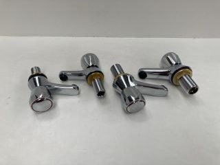 SET OF ALL CHROME BATH & BASIN PILLAR TAPS - RRP £260: LOCATION - RACKING 1