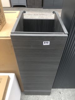 (COLLECTION ONLY) FLOOR STANDING 1 DOOR BATHROOM CABINET IN HACIENDA BLACK 305 X 360 X 860MM - RRP £225: LOCATION - C2