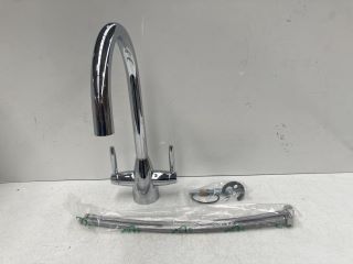 MONO KITCHEN SINK MIXER TAP IN CHROME WITH SWIVEL SPOUT - RRP £240: LOCATION - RACKING 2