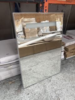 (COLLECTION ONLY) 700 X 500MM SILVER FRAMED MIRROR - RRP £110: LOCATION - RACKING 2