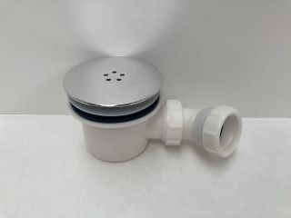 90MM FAST FLOW SHOWER TRAP WITH OUTLET ELBOW - RRP £90: LOCATION - RACKING 1