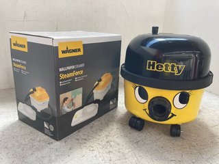 HENRY HETTY THE HOOVER IN YELLOW - RRP £159 TO INCLUDE WAGNER WALLPAPER STEAM-FORCE STEAMER: LOCATION - WH3