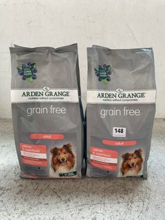 2 X ARDEN GRANGE GRAIN FREE ADULT DOG FOOD IN THE FLAVOUR SALMON & SUPERFOODS: LOCATION - WH4