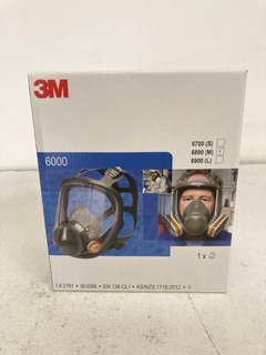 3M REUSABLE FULL FACE RESPIRATOR MASK - MODEL 6800 - SIZE MEDIUM - RRP £120: LOCATION - BOOTH