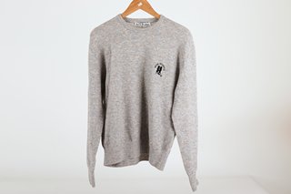 ACNE STUDIOS LONG SLEEVE LOGO SWEATER - SIZE XS - RRP £305: LOCATION - BOOTH