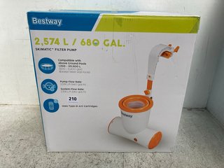 BESTWAY SKIMATIC 680 GALLON FILTER PUMP - RRP £139: LOCATION - WH8