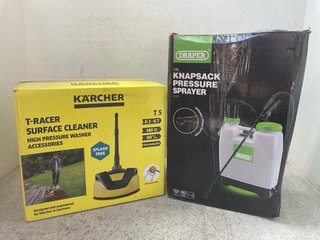 DRAPER 12L KNAPSACK PRESSURE SPRAYER TO ALSO INCLUDE K'ARCHER T-RACER T5 SURFACE CLEANER: LOCATION - WH9