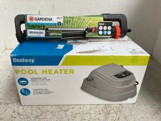 BESTWAY POOL HEATER TO ALSO INCLUDE GARDENA OSCILLATING SPRINKLER - RRP £100: LOCATION - WH10