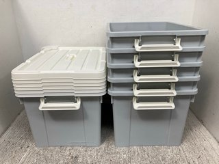 6 X CETOMO PLASTIC STORAGE BOXES: LOCATION - H9