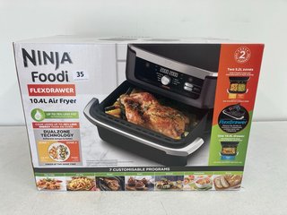 NINJA FOODI FLEX-DRAWER 10.4 LITRE AIR FRYER(SEALED) - MODEL AF500UK - RRP £270: LOCATION - BOOTH