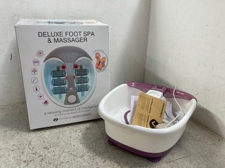 HOMEDICS FOOT SPA TO ALSO INCLUDE THE BEAUTY SPECIALISTS DELUXE FOOT SPA & MASSAGER: LOCATION - H8