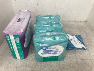 5 X HEALTHCARE ITEMS TO INCLUDE TO INCLUDE LARGE PACK OF ID PROTECT SUPER60 X 90CM INCONTINENCE PADS: LOCATION - H5