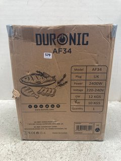 DURONIC AF34 DUAL AIR FRYER WITH VISUAL WINDOW - RRP £150: LOCATION - G4