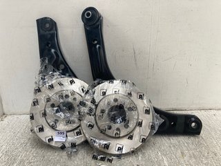 2 X EI VEHICLE BRAKE DISCS TO INCLUDE 2 X FORD TRANSIT FRONT LOWER WISHBONE SUSPENSION ARMS - COMBINED RRP £280: LOCATION - G5