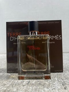 2 X HERMES TERRE D'HERMES EAU DE TOILETTE 100ML - RRP £160: LOCATION - G8