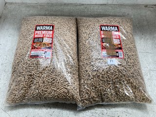 2 X PACKS OF WARMA PREMIUM WOODFIRED PIZZA OVEN PELLETS: LOCATION - WH1