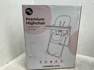 MYBABIIE PREMIUM HIGHCHAIR SUITABLE FROM 6 MONTHS: LOCATION - G11